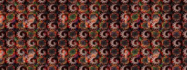 Parlak elementlerin. Çizim çiçek deseni duvar kağıdı, web sitesi arka planı, ambalaj kağıdı, davetiye, broşür, afiş veya web sitesi için kullanılabilir. El çizimi Raster illüstrasyonu.