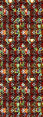 Çiçekli yumuşak bir eskiz şekli. Kahverengi ve kırmızı renklerde bahar çiçekleri. Raster illüstrasyonu. Raster çiçekleri klasik tarzda resmedilir..