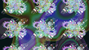 Of doodle elements. Hand drawn Raster illustration. Sketch flower pattern can be used for wallpaper, website background, wrapping paper, invitation, flyer, banner or website.