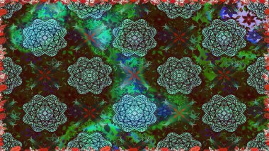 Suluboya kusursuz desen. Moda baskısı. Çiçeğin suluboya çizimlerinin mükemmel deseni. Dekorasyon ve tasarım için güzel bir desen. Eski.