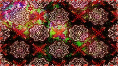 Siyah ve kahverengi renkli çiçeklerle kusursuz çiçek deseni. Suluboya tarzında siyah ve kahverengi renkte çiçekler.