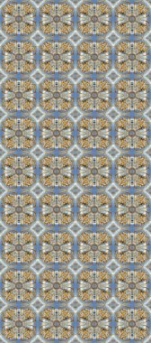 Altın çiçekleri. Mavi, gri ve bej renklerde altın bir element. Barok tarzında altın çiçekli süs. Damask arkaplanı.