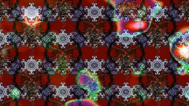 Çiçekli çiçek deseni, suluboya. Raster deseni. Süslü kumaş deseni.