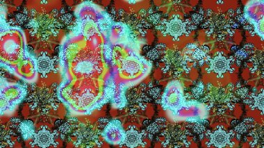 Renkli Yaz Temalı eskiz kalıbı. Çiçekli eskiz çizimi. Düz Çiçek Elementleri Tasarımı. Çiçekler mavi, kahverengi ve yeşil renklerde.