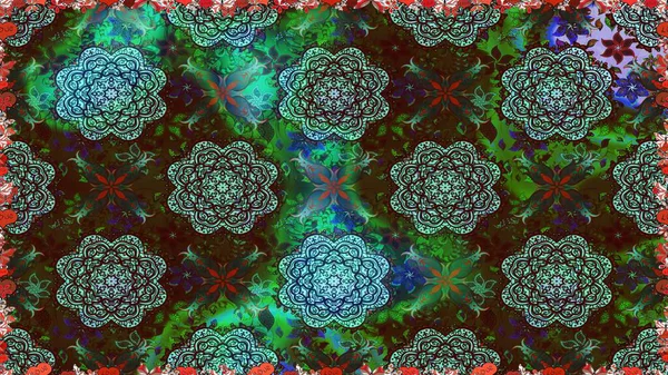 Suluboya kusursuz desen. Moda baskısı. Çiçeğin suluboya çizimlerinin mükemmel deseni. Dekorasyon ve tasarım için güzel bir desen. Eski.