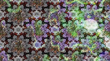 Gri renkli çiçekler. Hediye ambalaj kağıdı, tebrik kartları, posterler ve pankart tasarımı. Raster düz çiçek çizim deseni.