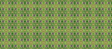 Barok tarzında altın çiçekli süs. Yeşil, bej ve nötr renklerde altın element. Damask arkaplanı. Altın çiçekli, pürüzsüz desen.