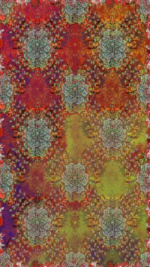 3 boyutlu çiçekler, pürüzsüz. Raster illüstrasyonu. Kahverengi ve nötr renklerde.