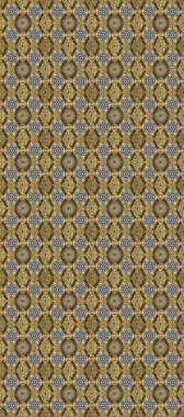 Doğu tarzı element. Bej, kahverengi renklerde altın element. Altın desenli çiçek dekoru. Davetiyeler, kartlar, web sayfası için Raster illüstrasyon. Çizgi sanatı tasarım şablonu için sınırsız sınır.