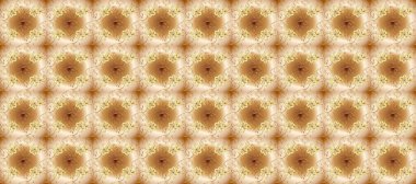 Geleneksel klasik raster altın pürüzsüz desen. Barok tarzında kusursuz bir doğulu süsü. Bej, kahverengi ve sarı renklerde altın elementler.