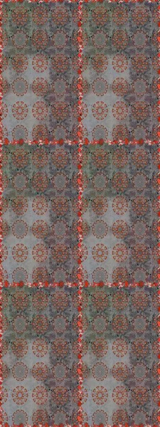 Renkli Bahar Temalı Kusursuz Arkaplan. Gri renkli çiçekler. Düz Çiçek Elementleri Tasarımı. Sevimli çiçek raster deseni.