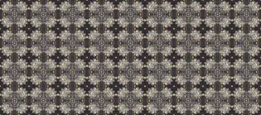 Çiçek süsü kumaş deseni, cam, çiçek desenli metal kahverengi, bej ve gri renklerde altın elementler. Klasik raster altın pürüzsüz desen.