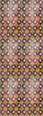 Moda baskısı. Çiçeğin suluboya çizimlerinin mükemmel deseni. Suluboya çizim kalıbı. Raster illüstrasyonu. Dekorasyon ve tasarım için güzel bir desen. Eski.