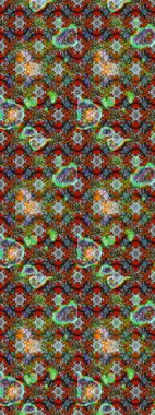 Çiçek ve yapraklı çiçek deseni. Raster illüstrasyonu. Küçük çiçekli şirin desen.