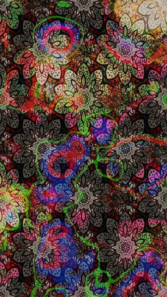 Eskiz tarzı siyah renkler. Raster illüstrasyonu. Şirin karalamalı çiçek desenli çizim. El yapımı çiçek ve bitki koleksiyonu. Raster illüstrasyonu.