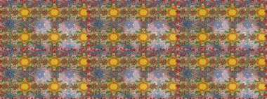 Raster Güzel kumaş deseni. Raster suluboya deseni, narin çiçekler, kahverengi çiçekler, tebrik kartı şablonu..