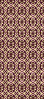 Barok tarzında duvar kâğıdı tasarımı için eskiz şablonu arka planı. Bej ve mor renklerdeki altın desenli altın elementler. Süslü raster dekorasyonu.