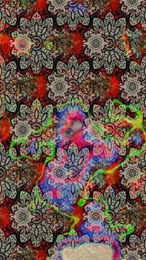 Moda baskıları için zarif bir şablon. Küçük renkli çiçekler. Küçük çiçekte güzel bir desen. Gri ve nötr çiçekli bahar çiçekleri. Motley illüstrasyonu.