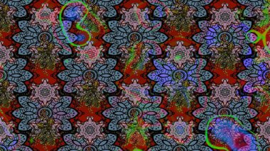 Çiçek buketleriyle klasik bir eskiz şekli. Siyah renklerde. Raster illüstrasyonu.