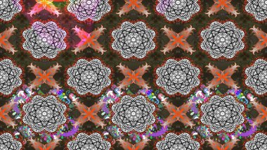 Modern, kahverengi ve gri raster arka plan duvar kağıdı çizimi, klasik çizgili desenli desenli çiçekler, çiçekli süsler. Çiçekli el çizimi çizimi deseni.