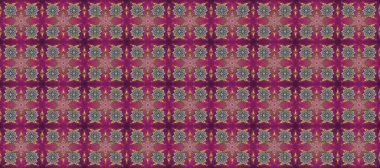 Mor ve gri renklerdeki altın desenli altın elementler. Süslü raster dekorasyonu. Barok tarzında duvar kağıdı tasarımı için kusursuz damaske deseni arkaplanı.