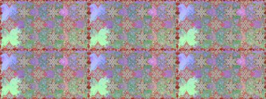 El çizimi. Çiçeklerle kusursuz desen. Tarafsız ve yeşil renklerde çiçekler. Suluboya çizimi.