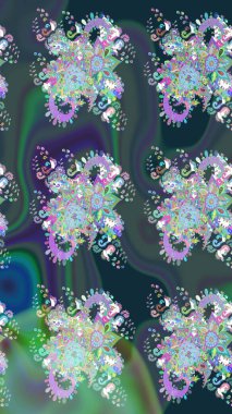 Nazik, sevimli çiçek arkaplanı. Mavi renkli çiçekler. Raster çiçek desenli ve çiçekli..