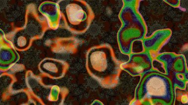 Raster illüstrasyonu. Kahverengi, gri ve yeşil renklerde. Çiçek buketleriyle klasik tarzda eskiz deseni.