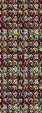 Küçük çiçekteki sevimli çiçek deseni. Renkli çiçekler.