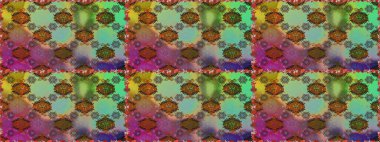 Moda arka planında parlak buketler. Sevimli, pürüzsüz desenli, küçük çiçekli, klasik tarzda. Raster illüstrasyonu. Kumaş, duvar kâğıdı ve kağıda yazdırmak için gelişen arkaplan.