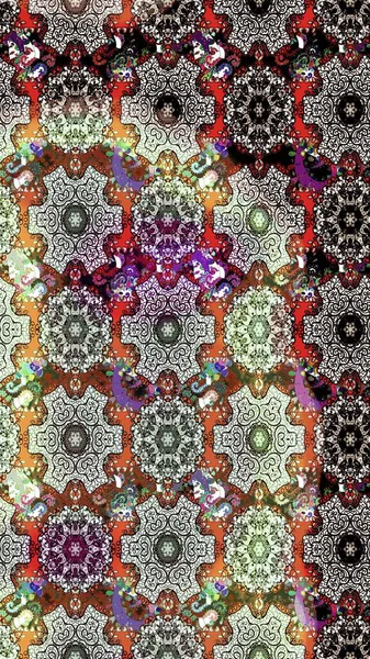 Suluboya çiçekli çiçek deseni. Raster illüstrasyonu. Tarafsız ve kahverengi renklerde güzel tekstil.