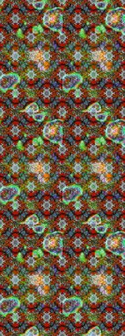 Çiçek ve yapraklı çiçek deseni. Raster illüstrasyonu. Küçük çiçekli şirin desen.