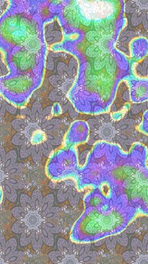 Gri ve nötr renkte çiçekler. Renkli Bahar Teması eskiz kalıbı. Raster illüstrasyonu. Düz Çiçek Elementleri Tasarımı. Çiçekli çiçek deseni, suluboya..