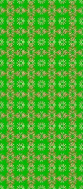Antika altın tekrarlanabilir duvar kağıdı. Yeşil ve kahverengi renklerde altın element. Barok tarzında altın çiçekli süs. Damask pürüzsüz tekrarlama deseni.