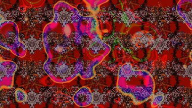 Çiçek deseni duvar kağıdı, desen dolguları ve web sayfası arka planı için kullanılabilir. Süslü zentangle çizim dokusu, soyut çiçeklerle süslenmiş. Şekillendirilmiş çiçekli çizim deseni.