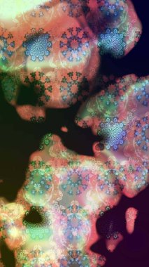 Raster illüstrasyonu. Gri renklerde. Taslak dekoratif arka plan, çiçek mandala. Çiçek..