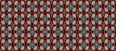 Paisley 'ler zarif çiçek desenli arkaplan duvar kâğıdı illüstrasyonları. Güzel, modaya uygun, modern, üç boyutlu sanat eseri, altın, kahverengi ve gri desenli çiçek yaprakları ve süslemeleri..