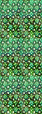 Sabıka fotoğraflarında, bebek kıyafetlerinde, duvar kâğıtlarında, paket kutularında falan kullanılabilir. Zarif, parlak ve eskiz yeşil çiçek deseni tasarımı.