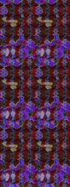 Küçük çiçekteki sevimli çiçek deseni. Raster deseni. Raster illüstrasyonu. Nazikçe, yaz çiçekleri kırmızı ve kahverengi renklerde.