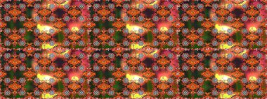 Kahverengi renkli çiçekler. Tekstil ve kapak tasarımı için mükemmel. Renkli, kahverengi, pürüzsüz desen. El çizimi dikişsiz sonbahar çiçekleri deseni. Doodle tarzı.