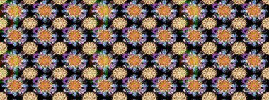 Kusursuz Vintage Çiçek Deseni. Raster Kalça dokusu deseni.