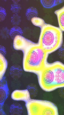 Kahverengi renkli çiçekler. Renkli Bahar Teması eskiz kalıbı. Çiçekli çizim şekli. Düz Çiçek Elementleri Tasarımı.