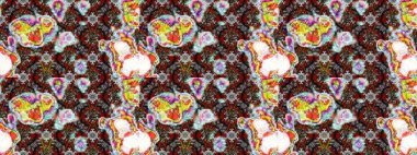 Çiçek desenli eskiz. Gri ve nötr renkte çiçekler. Tişört baskısı için çiçek boyama rasteriName.