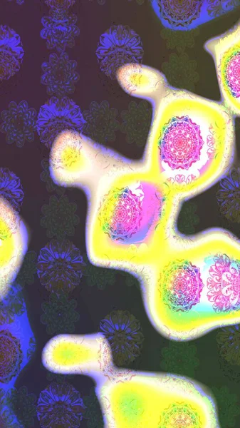 Kahverengi renkli çiçekler. Renkli Bahar Teması eskiz kalıbı. Çiçekli çizim şekli. Düz Çiçek Elementleri Tasarımı.