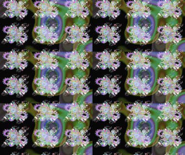 El yapımı çiçek ve bitki koleksiyonu. Şirin karalamalı çiçek desenli çizim. Raster illüstrasyonu. Eskiz stili yeşil renkler. Raster illüstrasyonu.