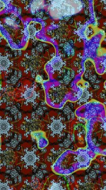 Colour Summer Theme sketch pattern Background. Flat Flower Elements Design. Trendy sketch Floral Pattern In Raster illustration. Beautiful fabric pattern.