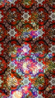 Bahar mevsimi. Tatil havası. Kahverengi renkli çiçekler. Nazik romantik baskı. Raster güzel bir çiçek deseni çiziyor..