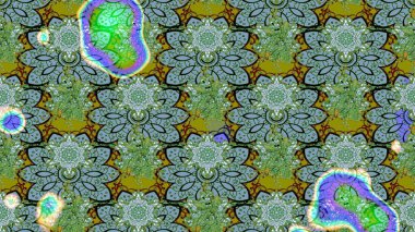 Renkli Bahar Teması eskiz kalıbı. Raster illüstrasyonundaki çiçek desenli çizim. Güzel kumaş deseni. Düz Çiçek Elementleri Tasarımı.