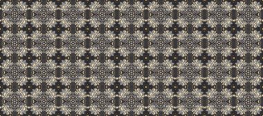 Klasik raster sarısı, kusursuz desen. Çiçek süsü kumaş deseni, cam, çiçek desenli metal kahverengi, bej ve gri renklerde altın elementler..