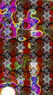 Kullanılabilir Tekstil, tebrik kartı, boyama kitabı, telefon durumda yazdırma için. Etnik Mandala süsleme. Hint çiçek desenli madalyon desen. Raster kına dövme stil.